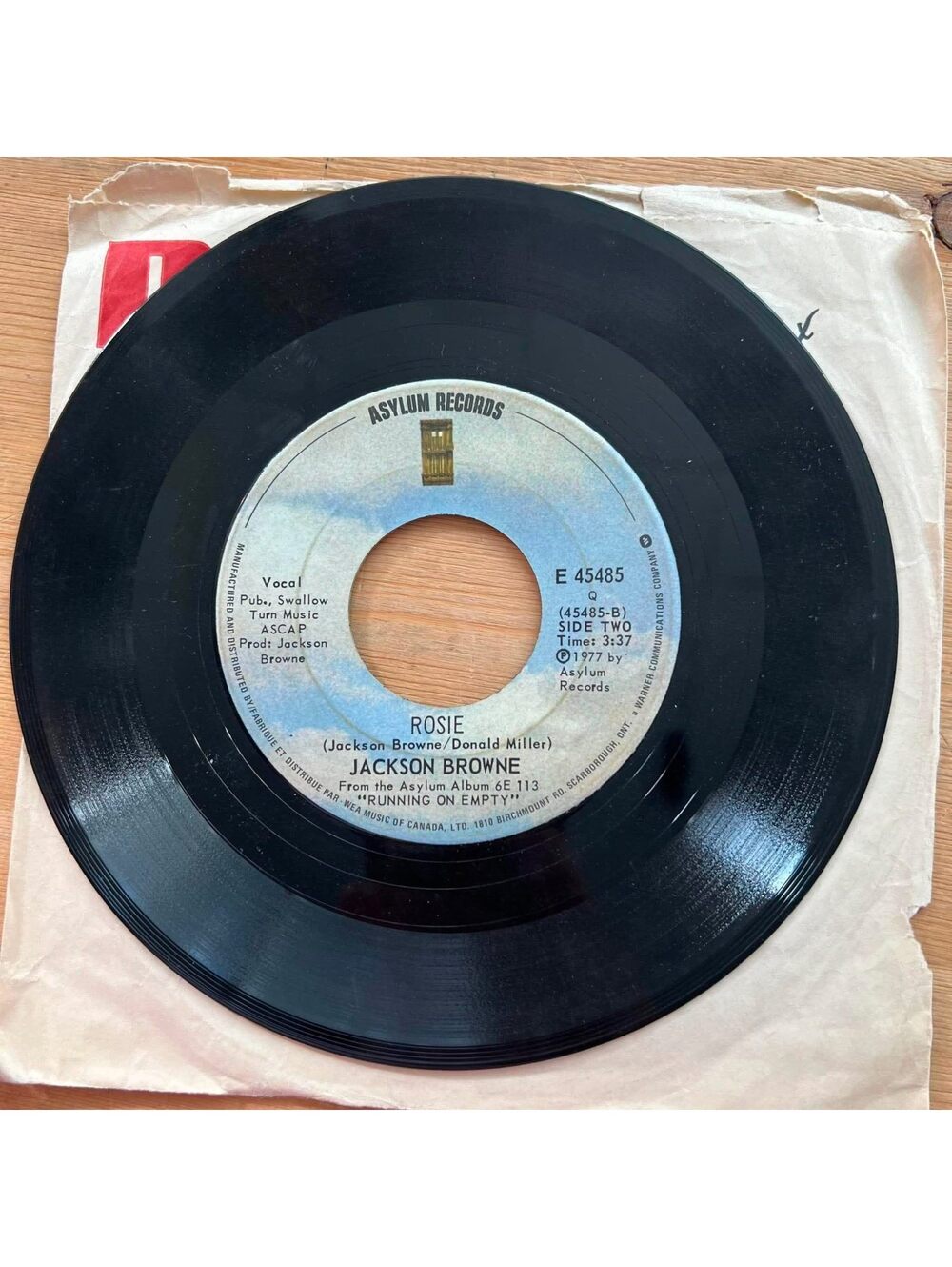 Jackson Browne - Rosie/Stay 45rpm VG+ R90